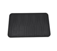 DFFHW Tappetini antiscivolo per auto, accessori interni, tappetino per il tallone, copripedale, tappetino per auto in PVC nero (PVC kaki) (silicone nero)