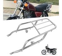 DFFMQSJ Compatibile con Suzuki GN125 HJ125-8 portapacchi posteriore per moto, cromato, portapacchi, portapacchi posteriore, supporto per bauletto superiore, prolunga, porta scaffale, accessori