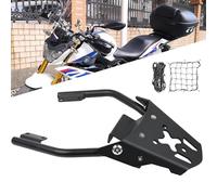 DFFMQSJ Per BMW G310R, portapacchi posteriore universale per moto con rete bagagli a 2 pezzi, robusto supporto per bauletto in metallo, portapacchi posteriore nero, pratico accessorio per moto