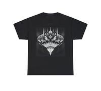 dfft34D Unisex Adult T Shirt Elegant Art Deco Geometric Black Chandelier Design Retro
