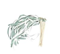 DFGBAPKBL Bastone per Nastri Bacchette for Nastri Nuziali da 50/20/10 Pezzi con campanelli for la Festa di Nozze Bianche e Verdi per Matrimoni e Feste(10pcs)