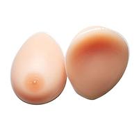 DFGGE Forma del Seno in Silicone - 1 Coppia, Realistica Forma di Goccia d'Acqua Protesica di Tette Finte per Protesi di Mastectomia Transgender Cosplay di Crossdresser