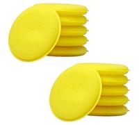 DFGHACC Spugna in Schiuma di Cera for Lucidatura for Auto da 10 Pezzi | Cuscinetti Applicatori Rotondi Ad Alta Densità Spugna For Pulizia Strumento For Il Lavaggio Dei Dettagli(Yellow 10pcs)