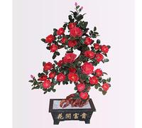 DFGHNBVC Albero Artificiale Grande Albero di Peonia di Giada, Bonsai Creativo, Artigianato per La Casa, Villa, Soggiorno, Club, Hall, Decorazione, Ornamenti di Giada, Albero Finto, 1 Cm