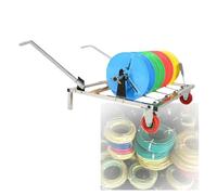 DFGHNBVC Carrello Porta Bobine di Filo, Organizer Portatile per Bobine di Cavi con Ruote, Distributore Mobile per Avvolgitubo per Bobine di Cavi, 35X30X67 Cm