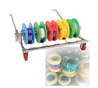 DFGHNBVC Carrello Porta Bobine di Filo, Organizer Portatile per Bobine di Cavi con Ruote, Distributore Mobile per Avvolgitubo per Bobine di Cavi, 35X82X60Cm