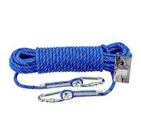 DFGHNBVC Corda Ausiliaria Intrecciata Multifunzionale Blu da 10 Mm per Esterni, Attrezzatura da Campeggio, Strumento da Viaggio, Forza di Rottura 800 kg, Blu 20 M
