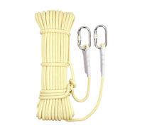 DFGHNBVC Corda per Attrezzatura Ausiliaria Ignifuga Multifunzionale, Corda Resistente all'Usura per Campeggio in Discesa, Forza di Trazione 3000 kg, Giallo 20 M