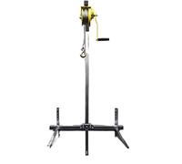 DFGHNBVC Gru di Sollevamento per Installazione Esterna Zincata da 10/15 M, Argano Manuale Pieghevole Autobloccante, Aria Condizionata, 15 M