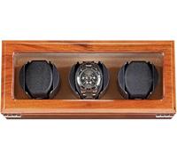 DFGHNBVC Scatola Avvolgitore per Orologi, Rotori Automatici Durevoli, in Pelle Pu, modalità di Visualizzazione, Nero 3+0