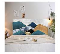 DFGRGRV Copritestata letto all-inclusive Copritestata letto elastico stampato in poliestere 1,8 m 2 m 2,2 m Copri testiera(CTZ2815,W220 x H65cm)