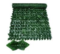 DFGRGRV Erba Artificiale 50X200 Cm Siepe di Edera Artificiale Pannelli for La Decorazione del Balcone Giardino Esterno della Casa 1X3 M(Dark Green Grape,50X300)