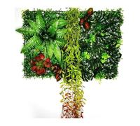 DFGRGRV Erba Artificiale Pianta Artificiale Muro Prato Fiore Finto Decorazione Nozze for Forniture domestiche(Style21)
