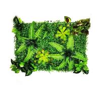 DFGRGRV Erba Artificiale Pianta Artificiale Muro Prato Fiore Finto Decorazione Nozze for Forniture domestiche(Style10)