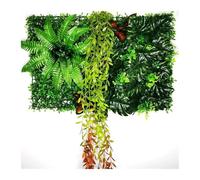 DFGRGRV Erba Artificiale Pianta Artificiale Muro Prato Fiore Finto Decorazione Nozze for Forniture domestiche(Style12)