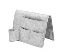 DFGRGRV Organizer Divano Borsa portaoggetti in Feltro, Tasca sul Comodino, Organizer portaoggetti sospeso, Divano Letto, Custodia in Feltro for Libri Laterali(Light Grey)