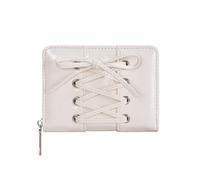 DFGRGRV Portafoglio Donna Piccolo Portafoglio con fiocco in stile semplice, pochette corta ultra sottile(Beige)