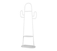 DFHS46JK Appendiabiti Appendiabiti da pavimento con cactus verde Semplice e creativo Negozio di abbigliamento Espositore Camera letto appendiabiti per l'ufficio(Bianco)