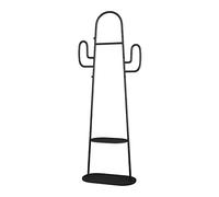 DFHS46JK Appendiabiti Appendiabiti da pavimento con cactus verde Semplice e creativo Negozio di abbigliamento Espositore Camera letto appendiabiti per l'ufficio(Nero)