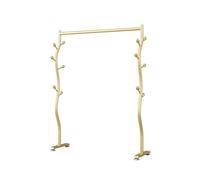 DFHS46JK Appendiabiti Appendiabiti sospeso sul pavimento della camera da letto Il semplice appendiabiti non occupa spazio all'estremità del Piccolo per l'ufficio(Gold,Grande)