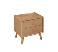 DFHS46JK Comodino Comodino con cassetti Colore legno originale Adatto for camera da letto Studio Soggiorno Tavolo laterale(Grande)