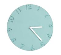 DFHS46JK Decorazioni da parete Orologio da parete rotondo dal design moderno e minimalista, funzionamento silenzioso, alimentato a batteria(Light green)