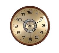 DFHS46JK Decorazioni da parete Orologio da parete rotondo dal design moderno e minimalista, funzionamento silenzioso, alimentato a batteria(Walnut wood mother of pearl dial)