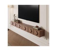 DFHS46JK Mobile multimediale Mobile TV antico sospeso for soggiorno, piccolo appartamento per il soggiorno(Bruin,180x24x20cm)