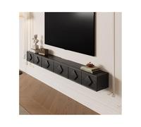 DFHS46JK Mobile multimediale Mobile TV antico sospeso for soggiorno, piccolo appartamento per il soggiorno(Nero,150x24x20cm)