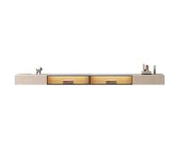 DFHS46JK Mobile multimediale Supporto TV sospeso, console a parete con piano in ardesia per il soggiorno(240cm)