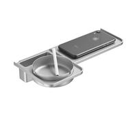 DFHS46JK Ripiano per doccia Mensola for WC moderna in plastica con posacenere in acciaio inossidabile Organizer