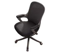 DFHS46JK Sedie direzionali ergonomiche Sedia da Scrivania con Schienale Alto e Seduta Scorrevole for Uomo Donna per l'ufficio(Nero)