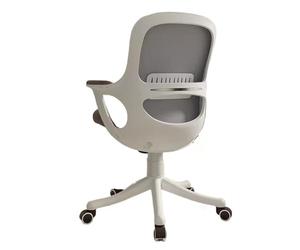 DFHS46JK Sedie direzionali ergonomiche Sedia da Scrivania con Schienale Alto e Seduta Scorrevole for Uomo Donna per l'ufficio(Grijs)
