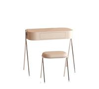 DFHS46JK Toeletta Vanity Desk in stile crema, moderno e minimalista, di lusso ed elegante Spazio contenitivo
