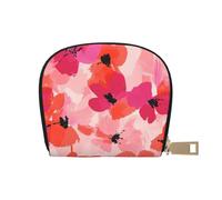 DFJMASFKOL Borsa in pelle con paesaggi naturali vintage primaverili portafoglio colorato uccelli pacchetto di carte attivo pendolari - per carte di transito e ID ad accesso rapido 9 x 11 cm, A34