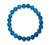 DFJMASFKOL Bracciale unisex in apatite blu, 8 mm, pietra di cristallo naturale del terzo occhio e della gola, per il futuro, Feng Shui, meditazione, divinazione, amuleti, sollievo dallo stress