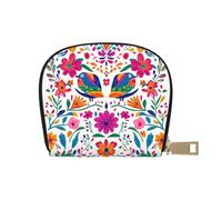 DFJMASFKOL Floral Mandala Card Pack Mandala Seamless Pattern Borsa in pelle Colorato Floreale Portafoglio Frequent Drivers - Pedaggio e Gas Card Organizer 9X11CM, A15, 9X11CM