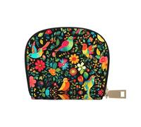 DFJMASFKOL Floral Mandala Card Pack Mandala Seamless Pattern Borsa in pelle Colorato Floreale Portafoglio Frequent Drivers - Pedaggio e Gas Card Organizer 9X11CM, a12, 9X11CM