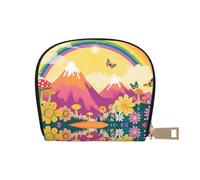 DFJMASFKOL Floral Mandala Card Pack Mandala Seamless Pattern Borsa in pelle Colorato Floreale Portafoglio Frequent Drivers - Pedaggio e Gas Card Organizer 9X11CM, A33, 9X11CM