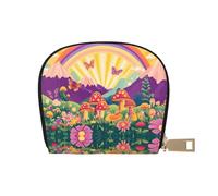 DFJMASFKOL Floral Mandala Card Pack Mandala Seamless Pattern Borsa in pelle Colorato Floreale Portafoglio Frequent Drivers - Pedaggio e Gas Card Organizer 9X11CM, A37., 9X11CM