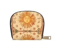 DFJMASFKOL Floral Mandala Card Pack Mandala Seamless Pattern Borsa in pelle Colorato Floreale Portafoglio Frequent Drivers - Pedaggio e Gas Card Organizer 9X11CM, A19, 9X11CM