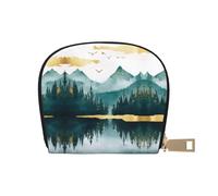 DFJMASFKOL Mountains Card Pack Birds Leather Bag Landscape Wallet Tech-Savvy Users - RFID Protected Card Storage 9X11CM, A2, 9X11CM