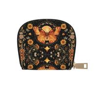 DFJMASFKOL Orange Ghosts Card Pack Cute Halloween Spooky Leather Bag Cartoon Ghosts Wallet Gamers - Arcade e Gift Card Case 9X11CM, A34, 9X11CM
