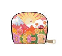 DFJMASFKOL Orange Ghosts Card Pack Cute Halloween Spooky Leather Bag Cartoon Ghosts Wallet Gamers - Arcade e Gift Card Case 9X11CM, A37., 9X11CM