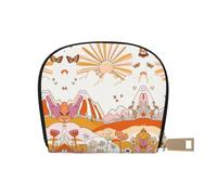 DFJMASFKOL Orange Ghosts Card Pack Cute Halloween Spooky Leather Bag Cartoon Ghosts Wallet Gamers - Arcade e Gift Card Case 9X11CM, A36, 9X11CM