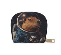 DFJMASFKOL Space Capybara Card Pack Capybara Astronauta Borsa in Pelle Carino Capybara Portafoglio Gamers - Arcade e Gift Card Case 9X11CM, A1, 9X11CM