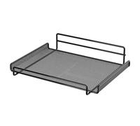 DFJOENVLDKHFE Mensola da Parete Universale Regolabile for proiettori, TV, Console, dispositivi multimediali, Router(Black M)
