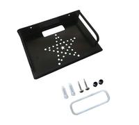 DFJOENVLDKHFE Mensola da Parete Universale Regolabile for proiettori, TV, Console, dispositivi multimediali, Router(Black)