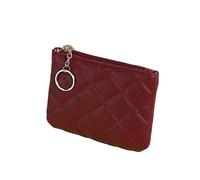 DFJOENVLDKHFE Portamonete for donna e uomo, mantieni le tue monete organizzate con un comodo portamonete, perfetto for gli spostamenti(Dark Red)