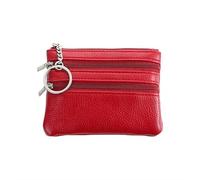 DFJOENVLDKHFE Portamonete for donne e uomini, tieni le tue monete organizzate con un comodo portamonete, perfetto for quando sei in giro(Red)